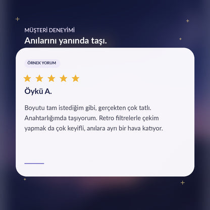 Astelya® Retro Mini Kamera Anahtarlık